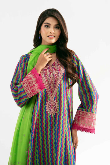 Nishat Linen 3 Piece - Digital Printed Embroidered Suit - 42501699 Online Shopping